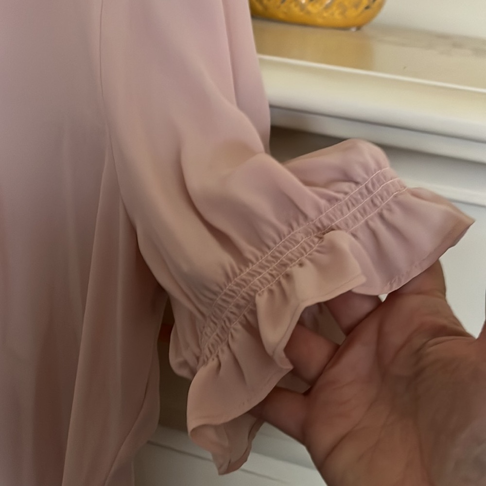 Worthington Button Down Ruffle Placket Blouse Siz… - image 3